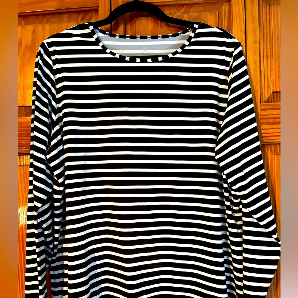 Lands’ End Plus size 1X Rash Guard UPF 50 Sun Protection